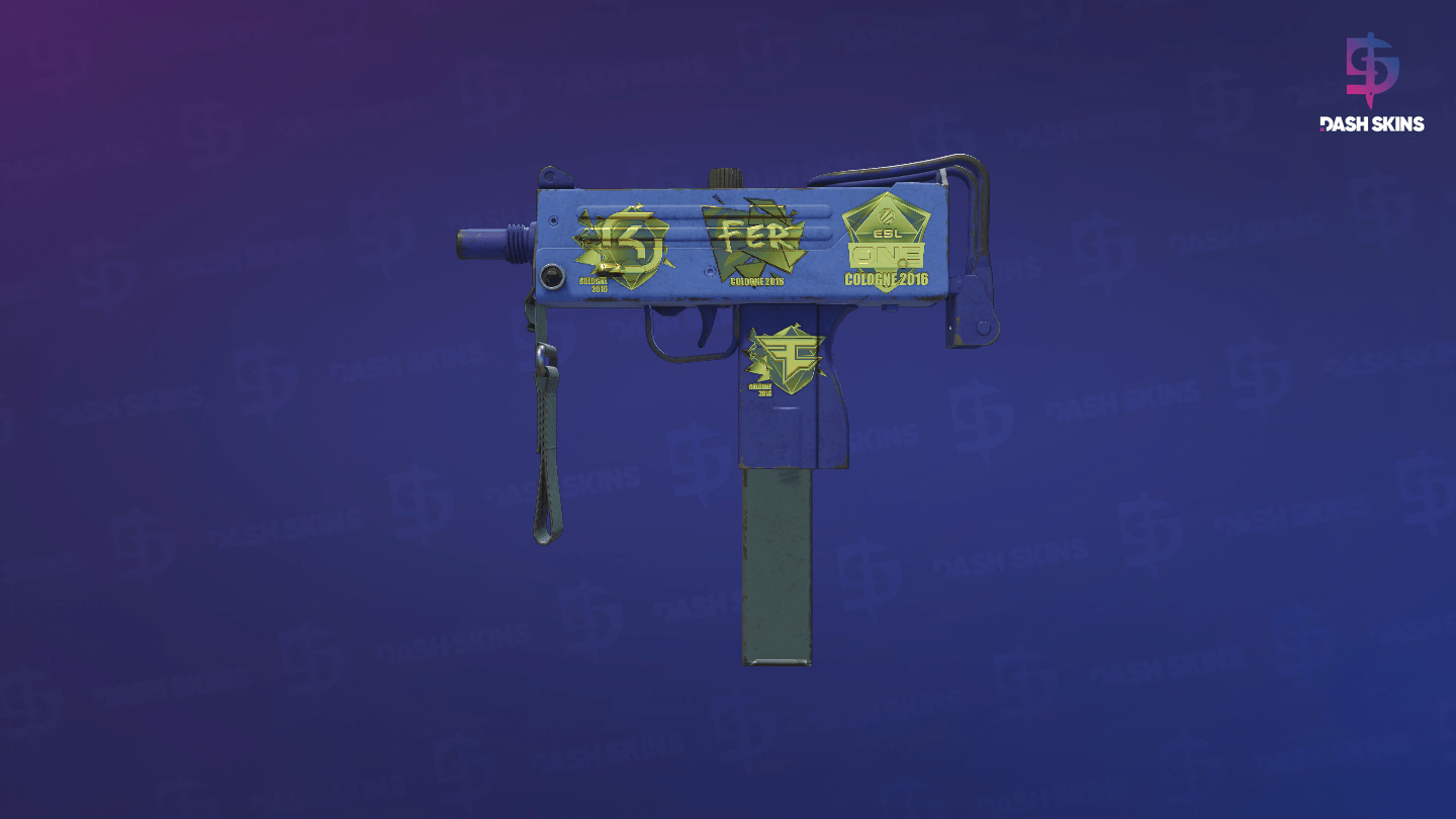 Souvenir MAC-10 | Indigo (Field-Tested) Screenshot Playside