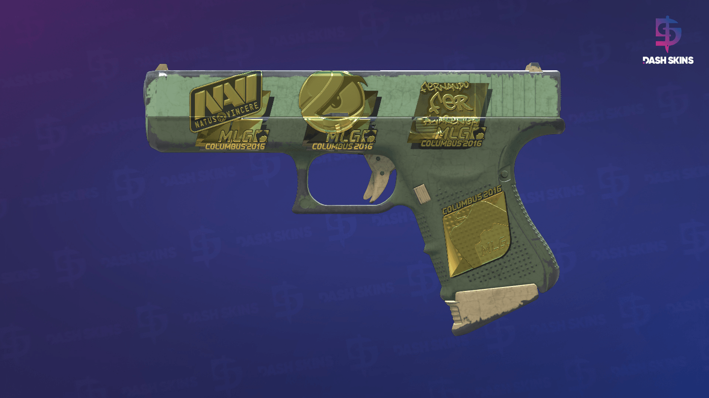 Souvenir Glock-18 | Groundwater (Well-Worn) Screenshot Playside