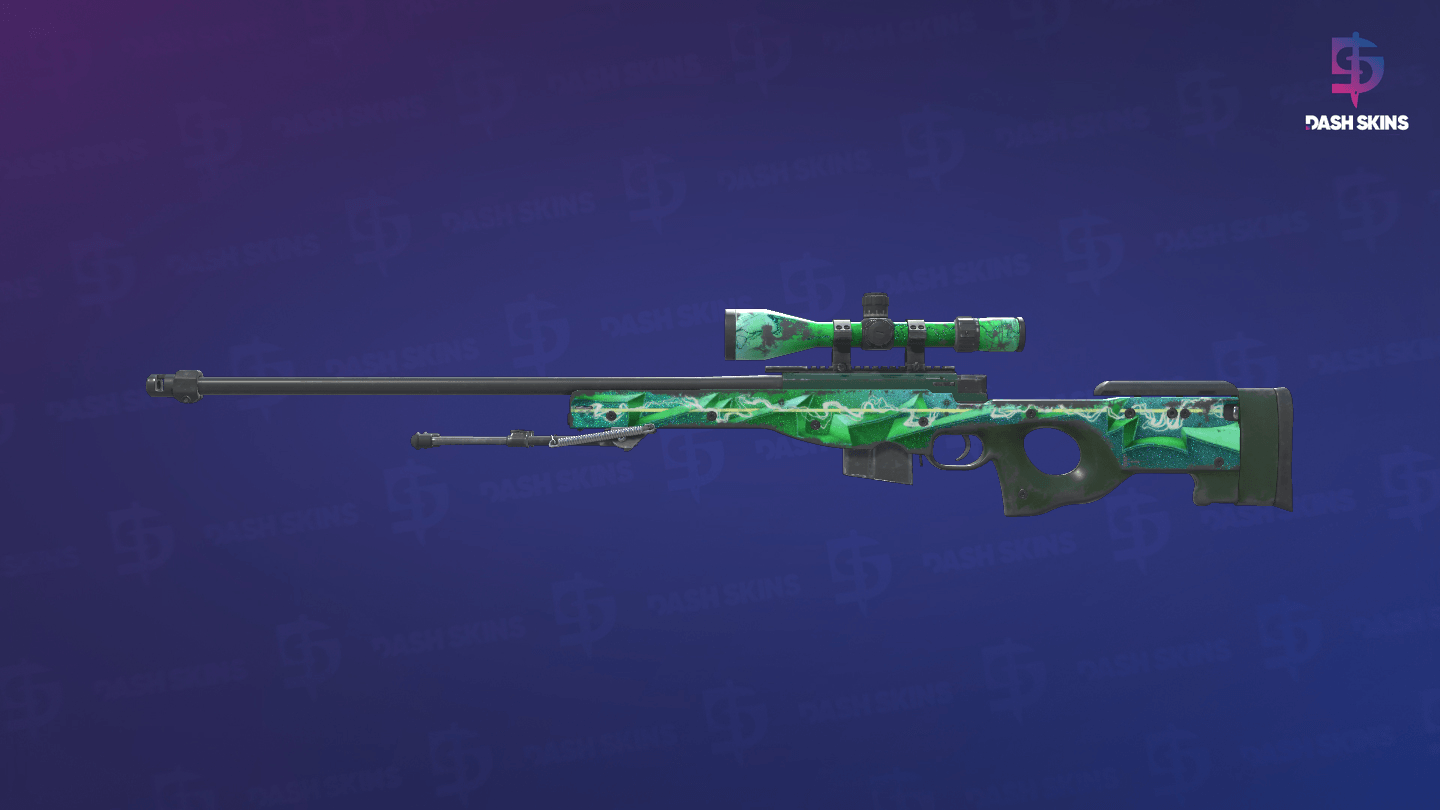 AWP | Green Energy (Well-Worn) Screenshot Playside