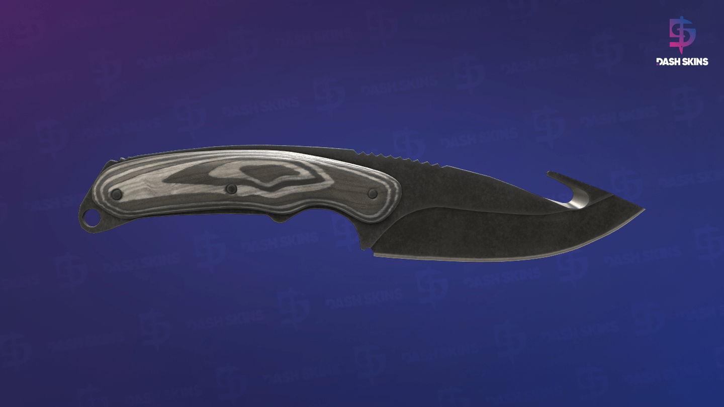 ★ Gut Knife | Black Laminate (Well-Worn) Screenshot Playside