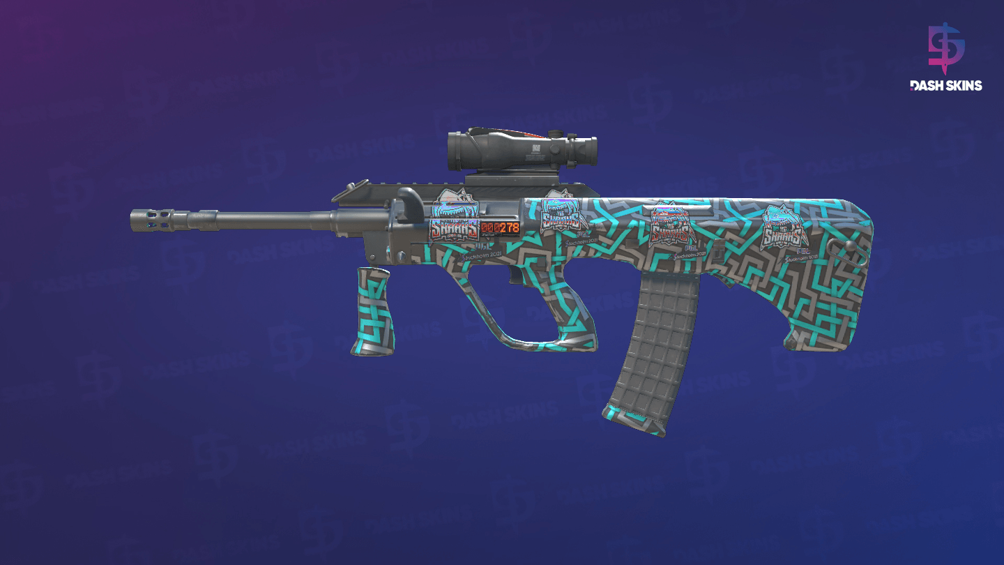 StatTrak™ AUG | Ricochet (Minimal Wear) Screenshot Playside