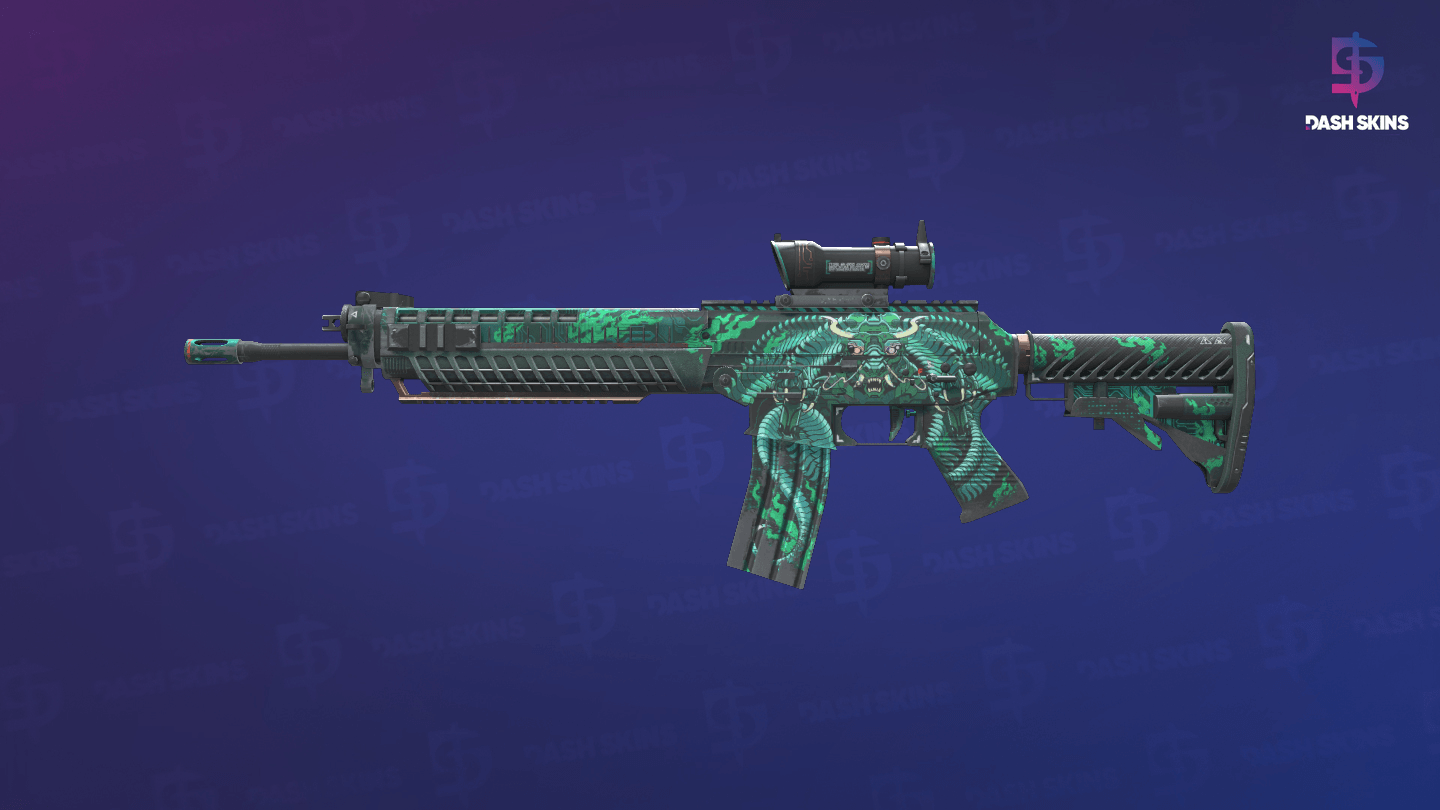 SG 553 | Dragon Tech (Field-Tested) Screenshot Playside