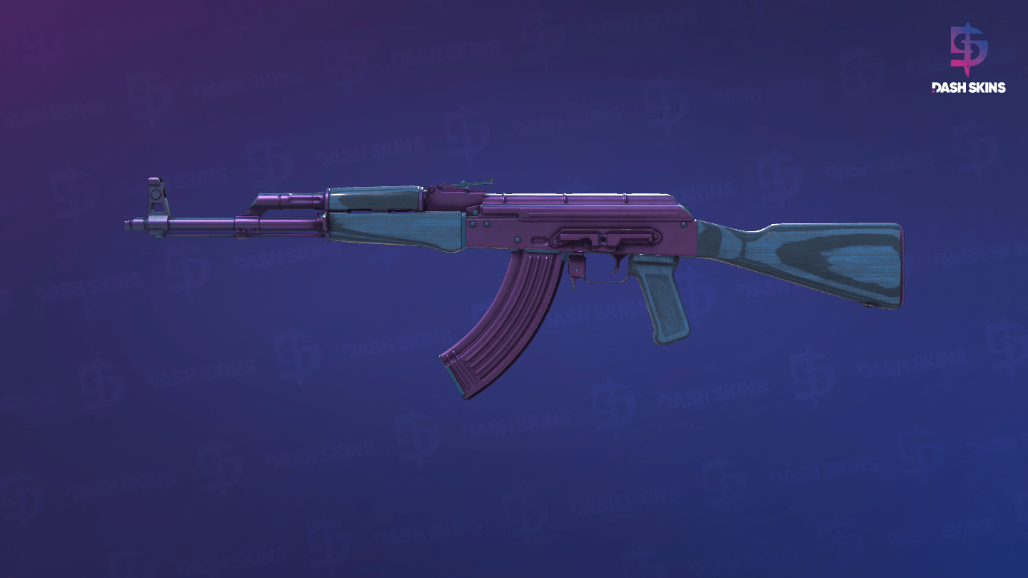 AK-47 | Midnight Laminate (Minimal Wear) Screenshot Playside