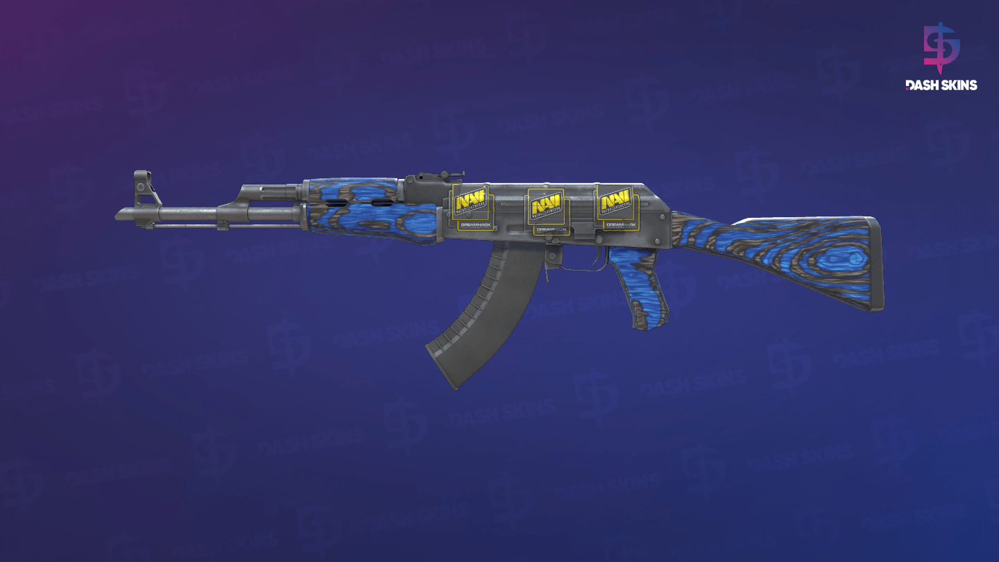 AK-47 | Blue Laminate (Minimal Wear) Screenshot Playside