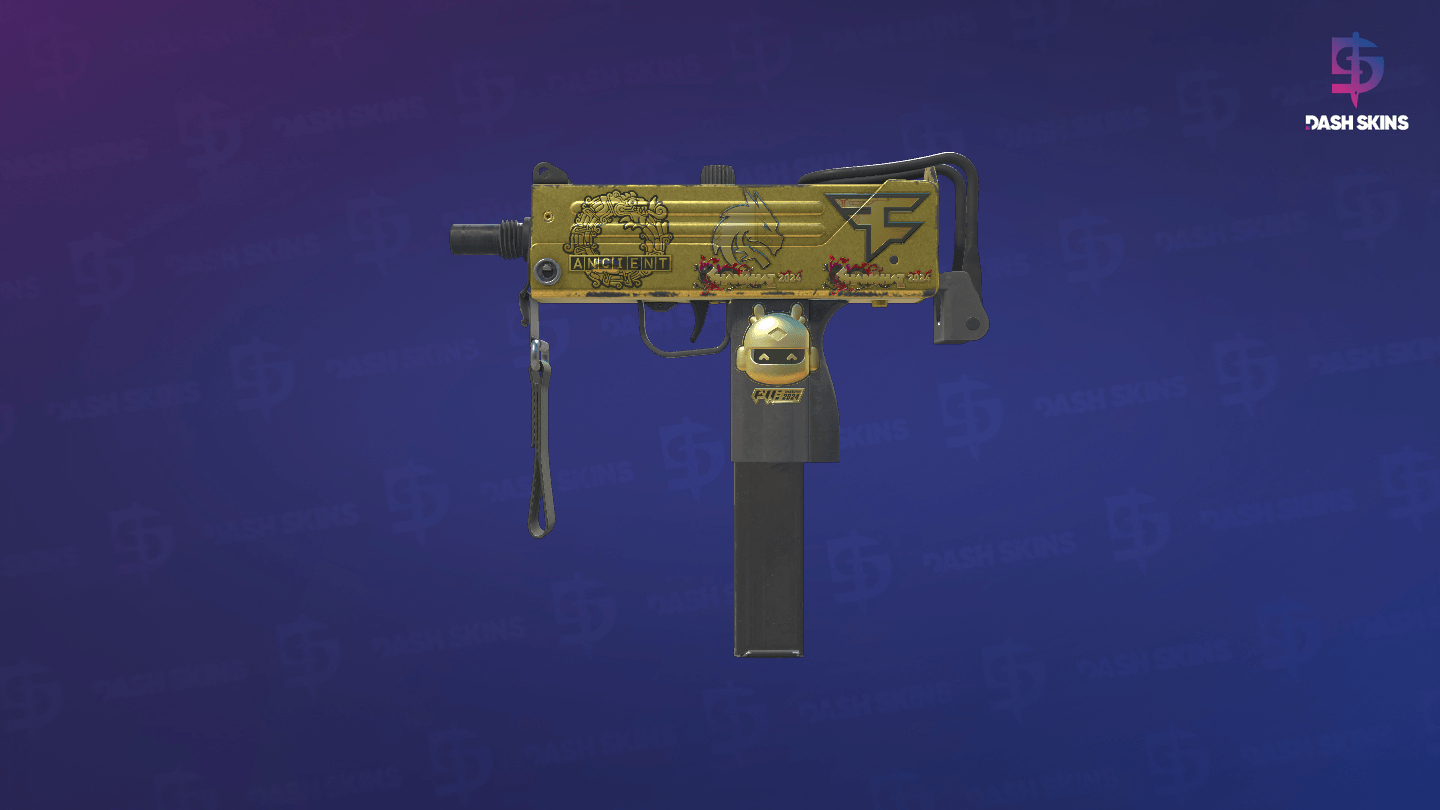 Souvenir MAC-10 | Gold Brick (Field-Tested) Screenshot Playside