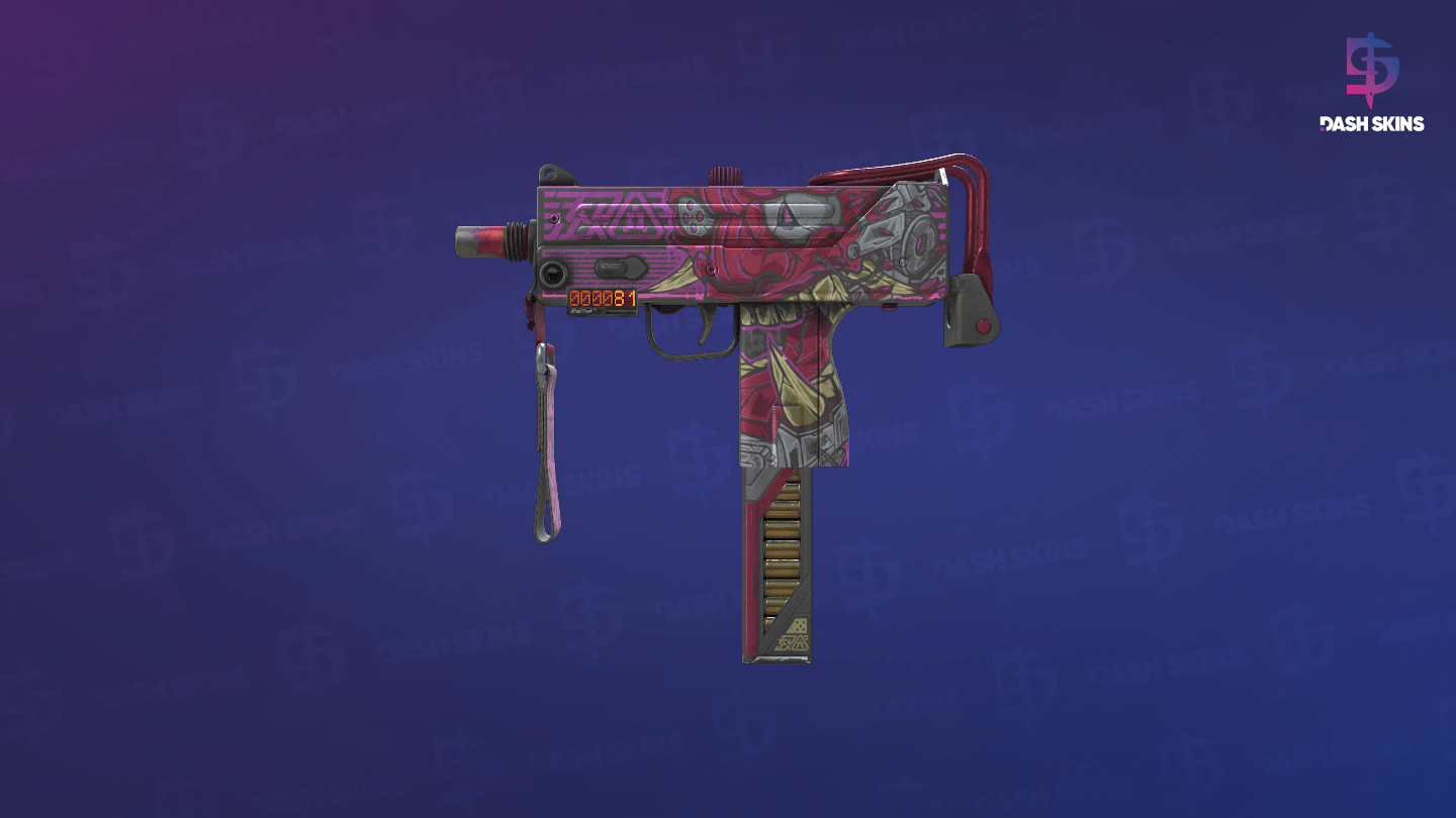 StatTrak™ MAC-10 | Saibā Oni (Battle-Scarred) Screenshot Playside