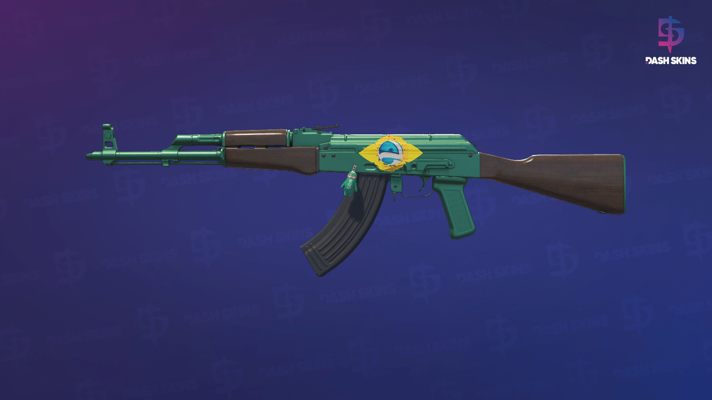 AK-47 | Wintergreen (Factory New) Screenshot Playside