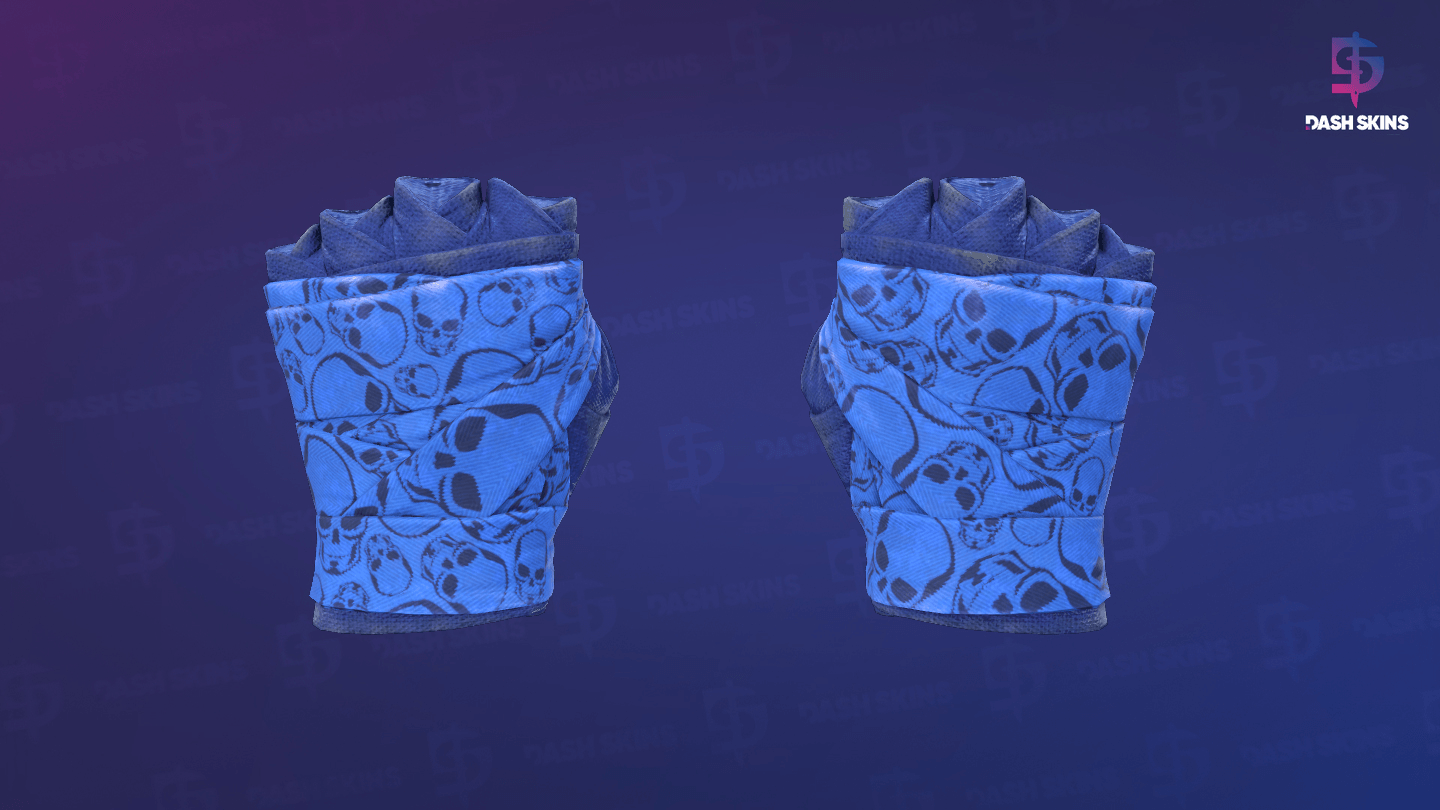 ★ Hand Wraps | Cobalt Skulls (Field-Tested) Screenshot Playside