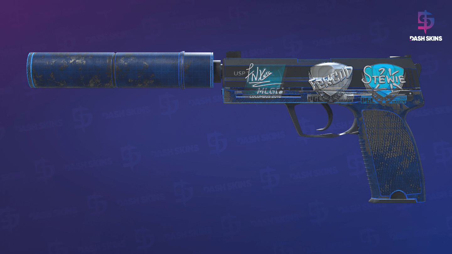 USP-S | Blueprint (Battle-Scarred) Screenshot Playside