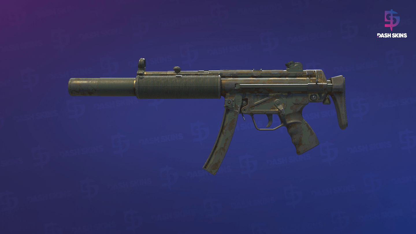 MP5-SD | Gold Leaf (Battle-Scarred) Screenshot Playside