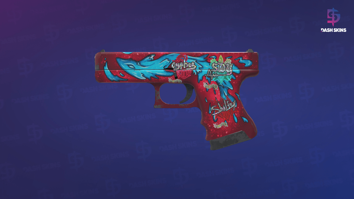 Glock-18 | Water Elemental (Field-Tested) Screenshot Playside