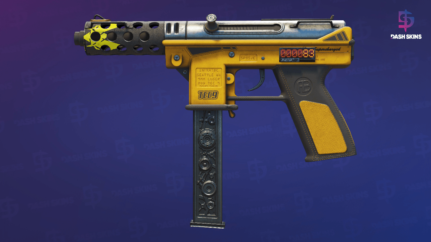 StatTrak™ Tec-9 | Fuel Injector (Well-Worn) Screenshot Playside