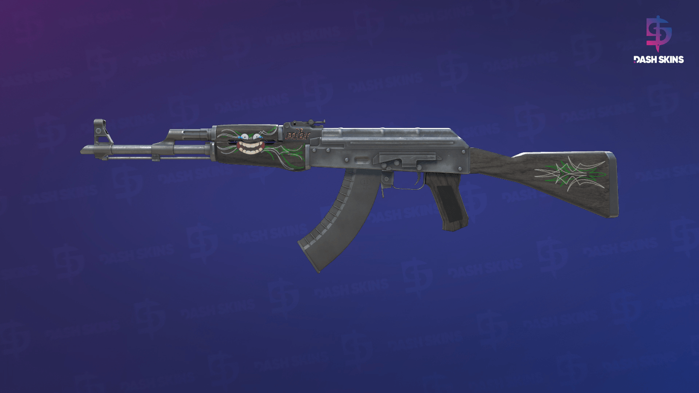 AK-47 | Emerald Pinstripe (Field-Tested) Screenshot Playside