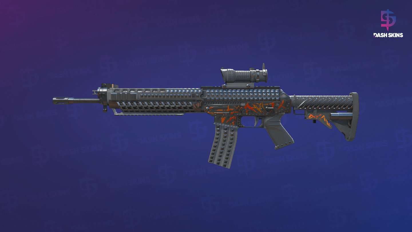 SG 553 | Heavy Metal (Field-Tested) Screenshot Playside