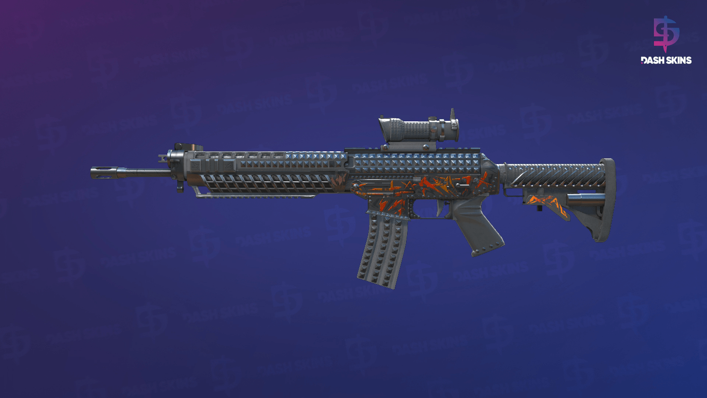 SG 553 | Heavy Metal (Minimal Wear) Screenshot Playside