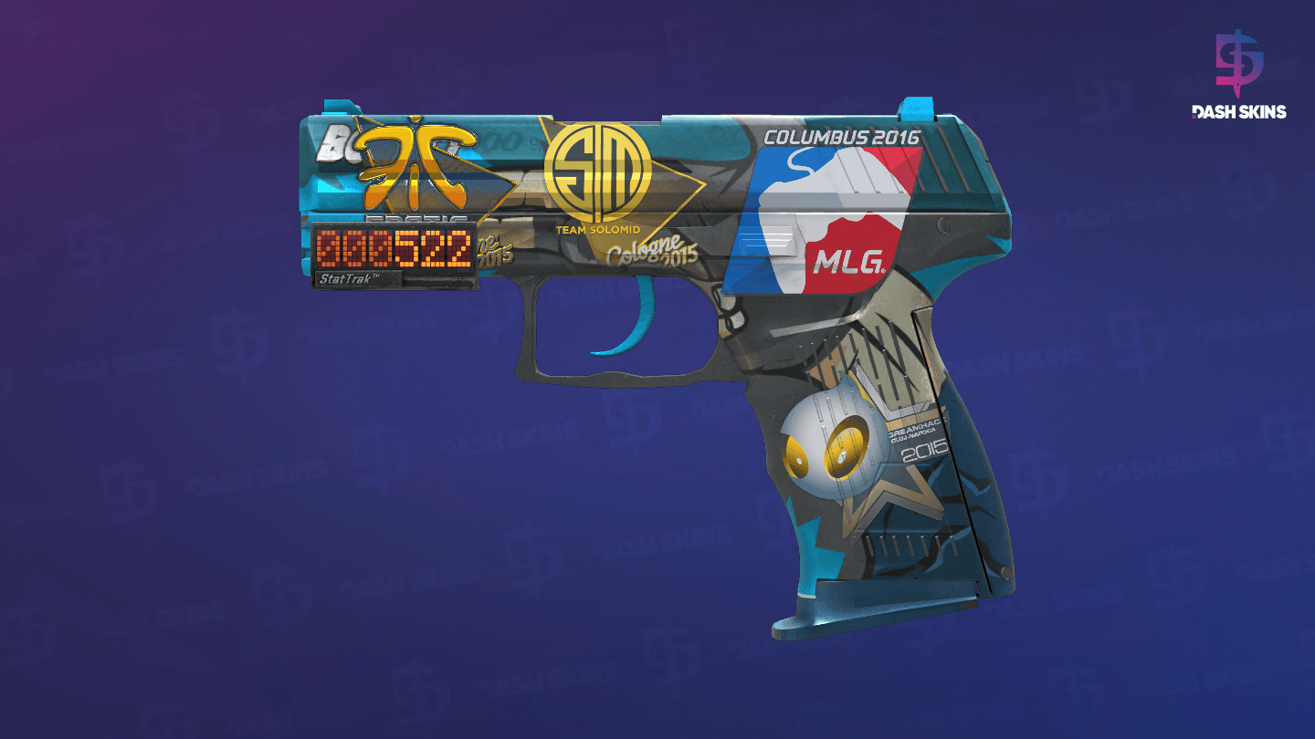 StatTrak™ P2000 | Handgun (Well-Worn) Screenshot Playside