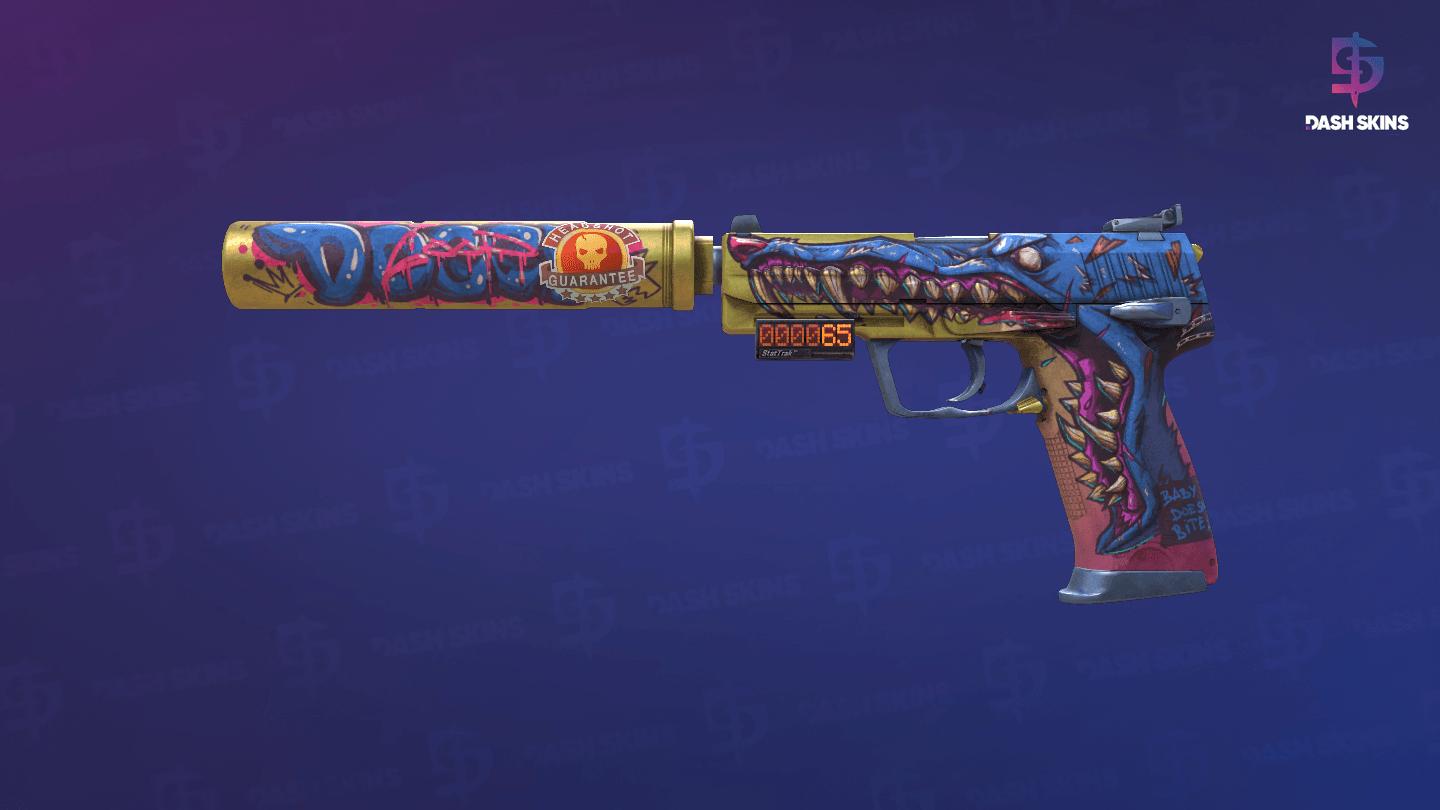 StatTrak™ USP-S | Jawbreaker (Well-Worn) Screenshot Playside