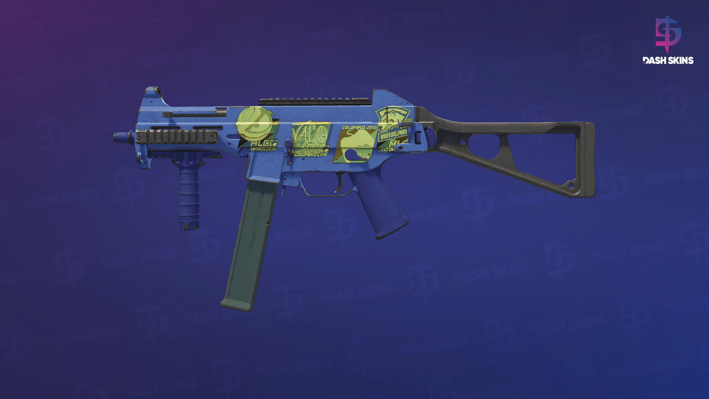 Souvenir UMP-45 | Indigo (Field-Tested) Screenshot Playside