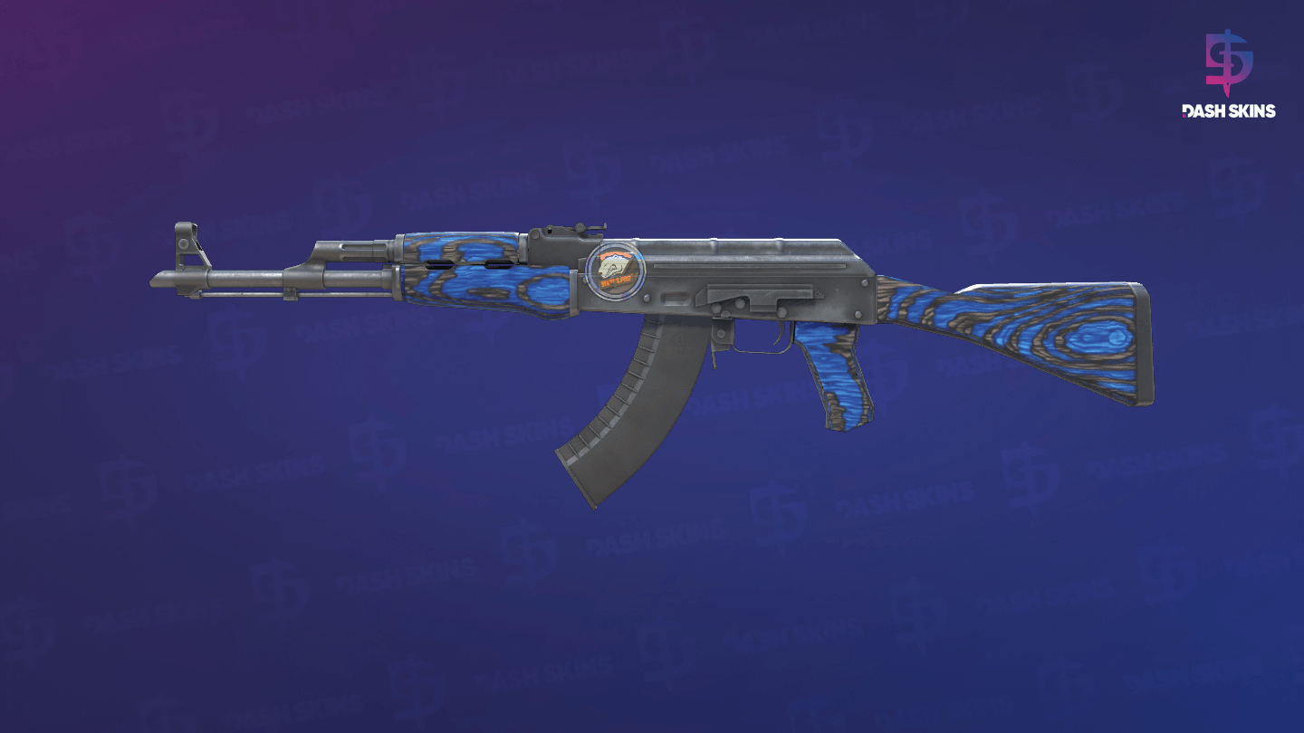 AK-47 | Blue Laminate (Minimal Wear) Screenshot Playside