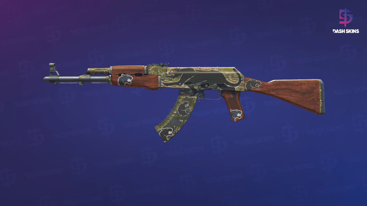 AK-47 | Jaguar (Well-Worn) Screenshot Playside