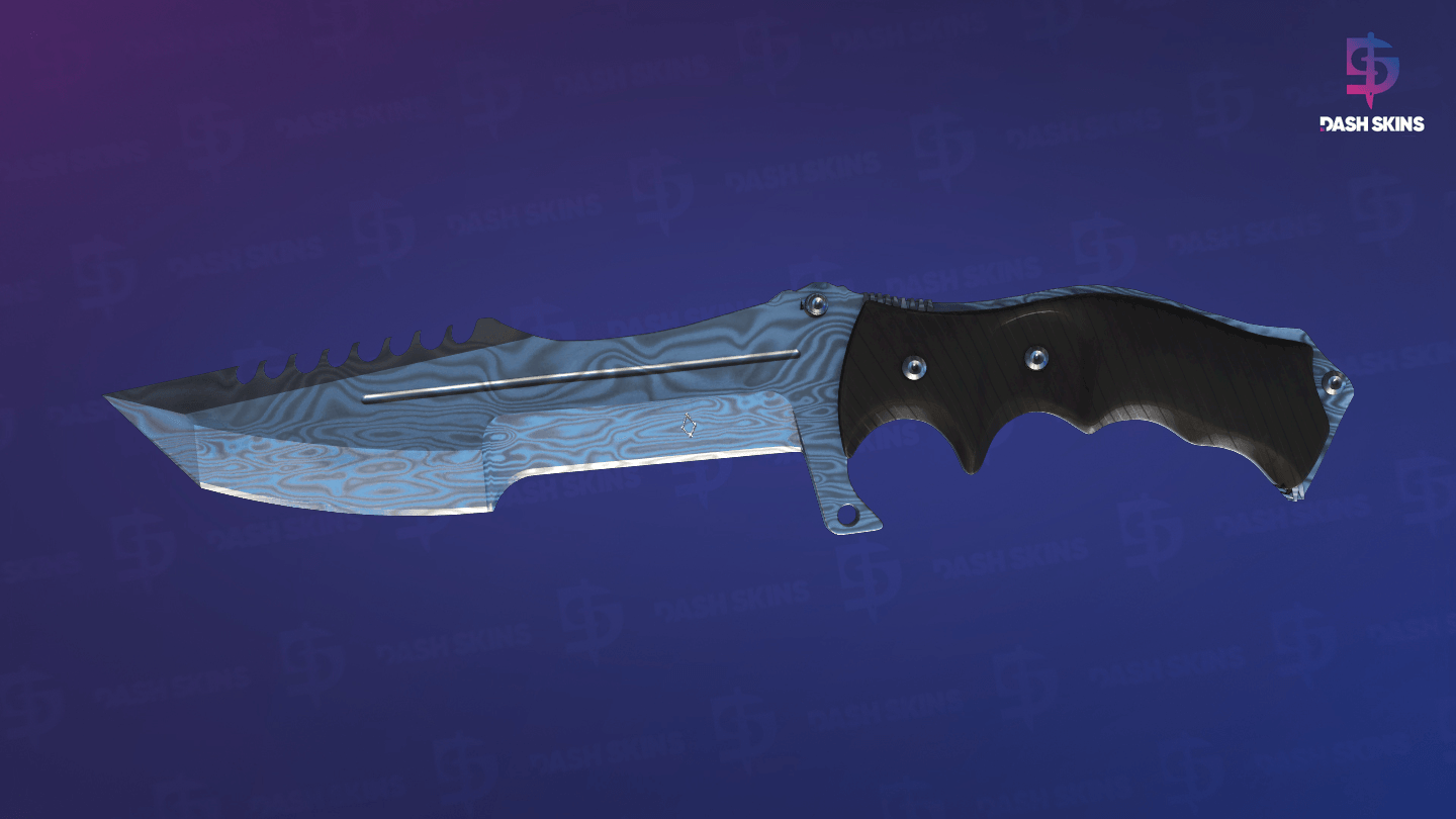 ★ StatTrak™ Huntsman Knife | Damascus Steel (Minimal Wear) Screenshot Playside