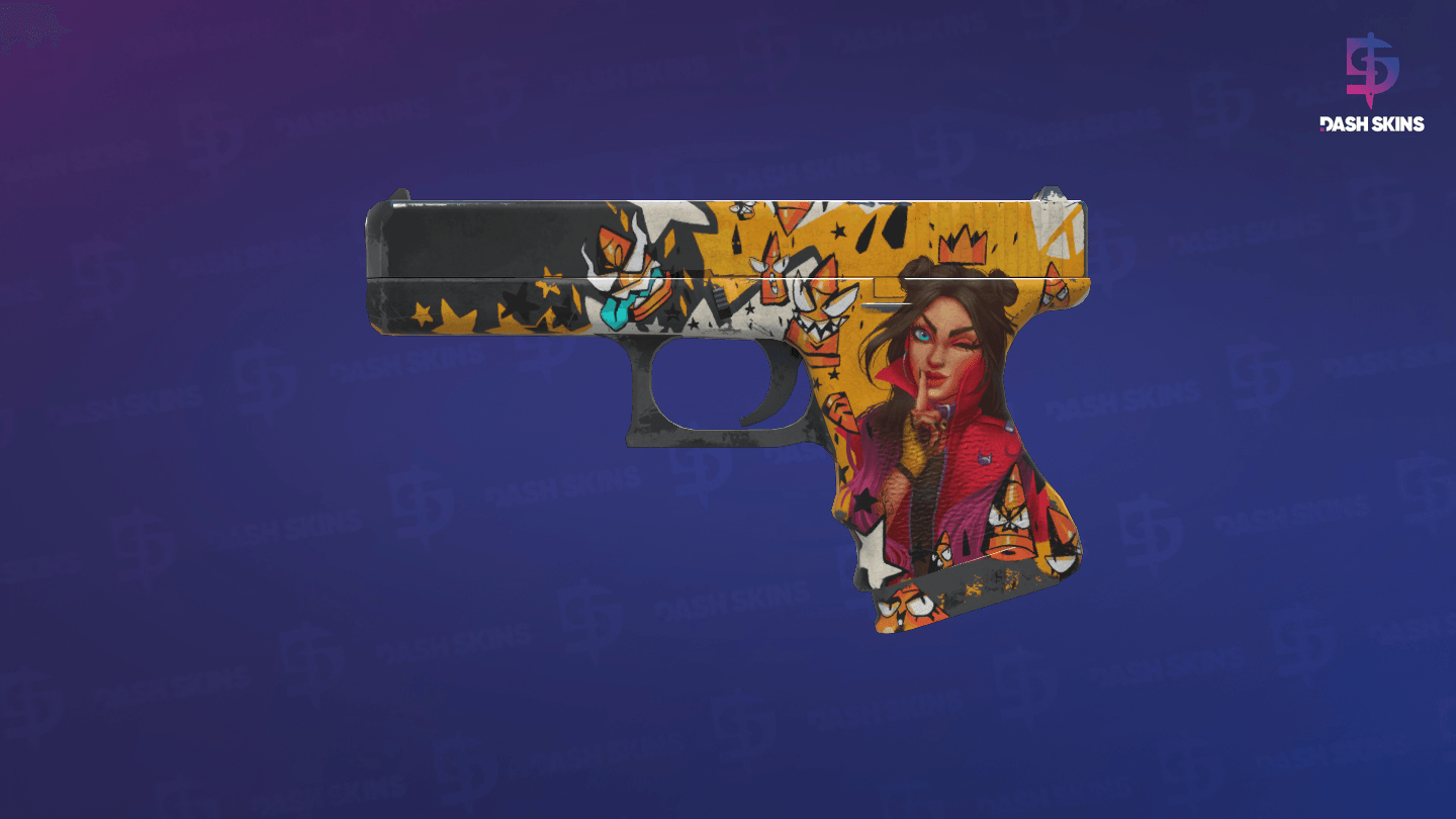 Glock-18 | Bullet Queen (Well-Worn) Screenshot Playside
