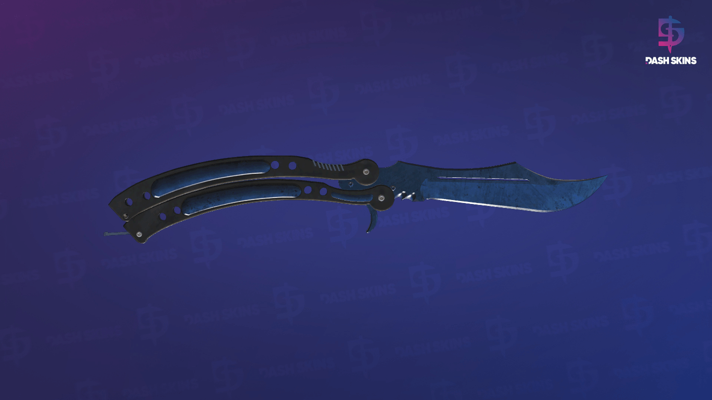 ★ Butterfly Knife | Blue Steel (Minimal Wear) Screenshot Playside
