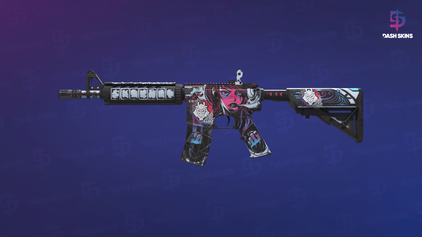M4A4 | Neo-Noir (Well-Worn) Screenshot Playside