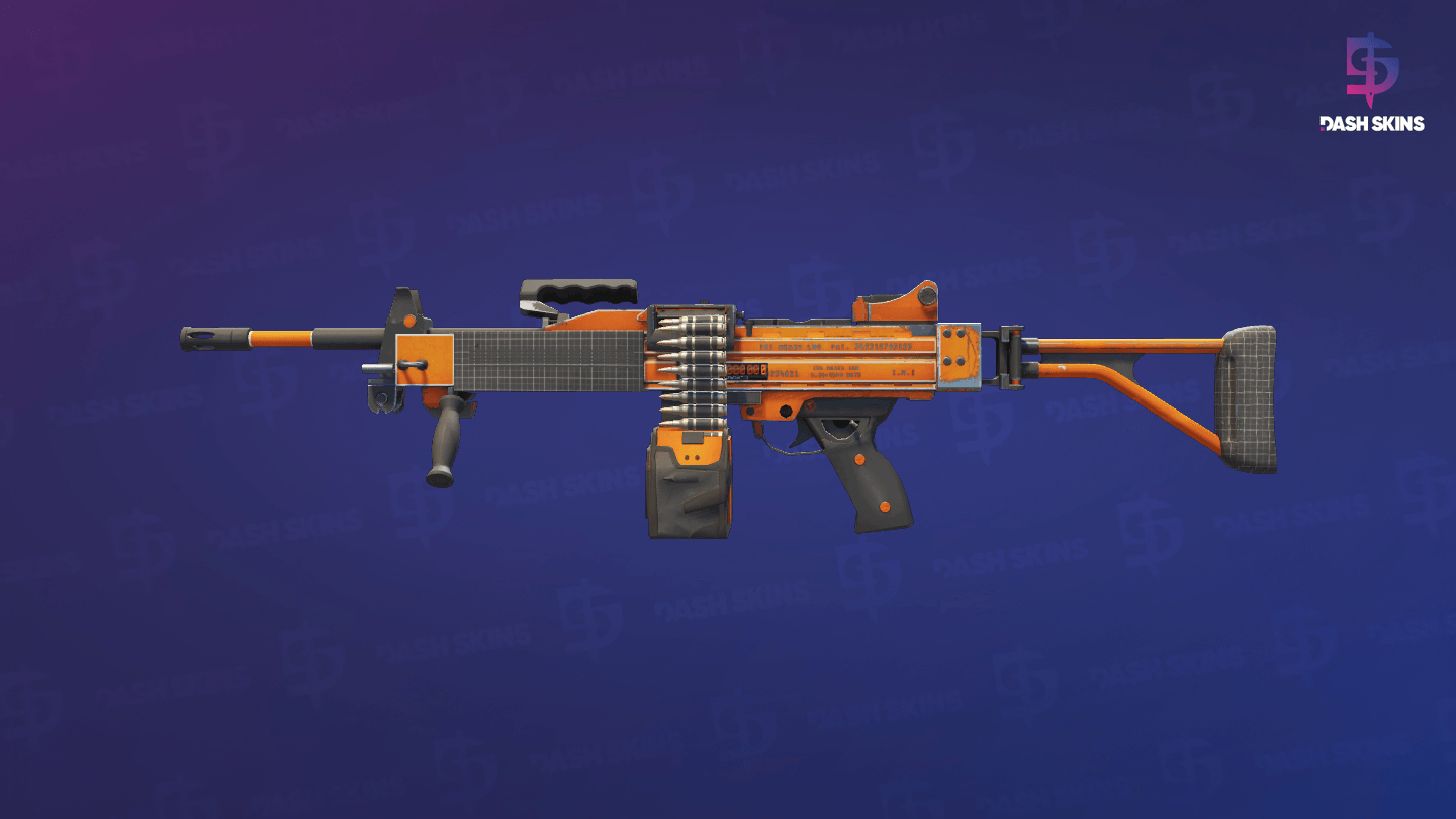 StatTrak™ Negev | dev_texture (Minimal Wear) Screenshot Playside