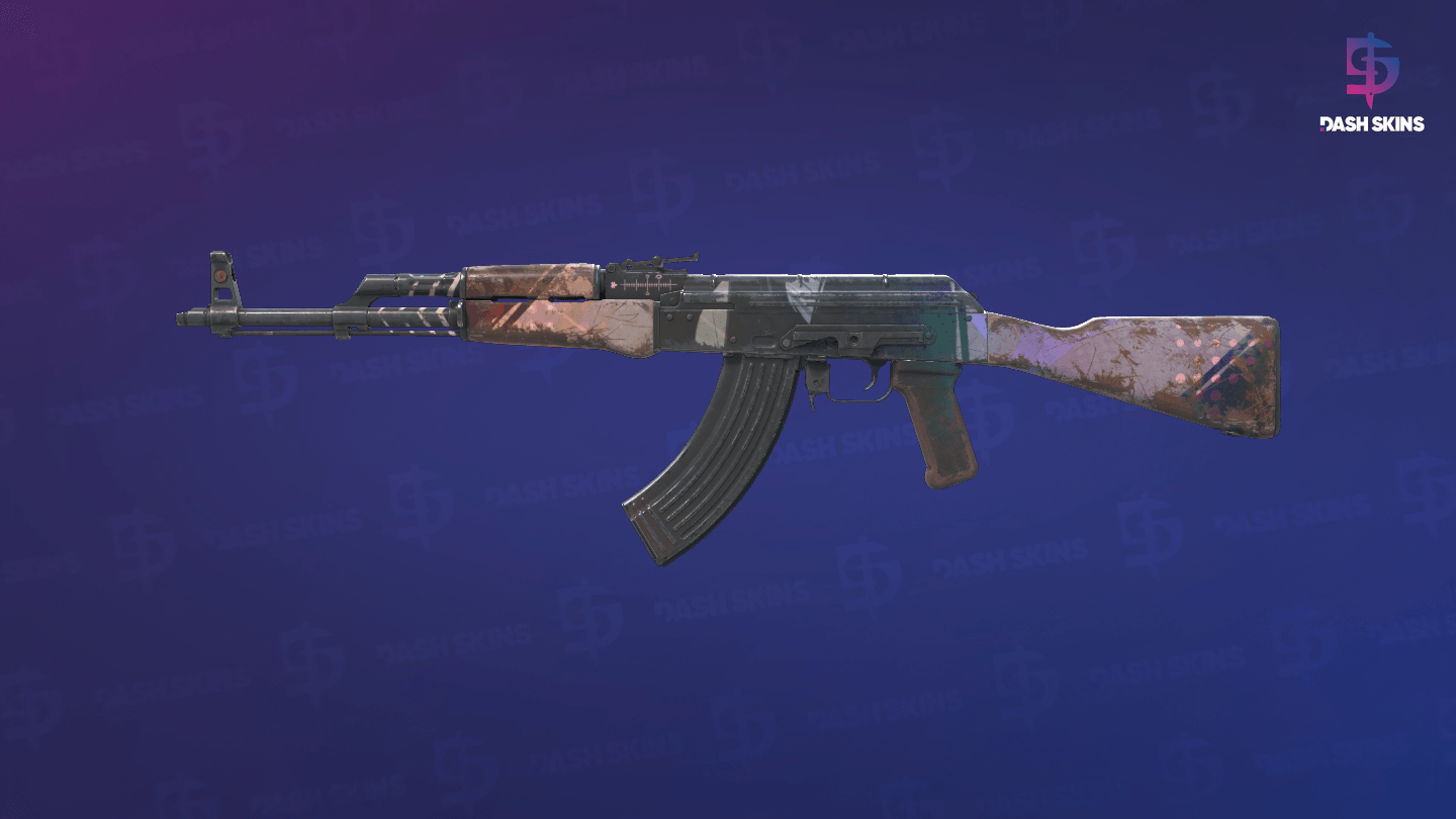 AK-47 | Crossfade (Well-Worn) Screenshot Playside