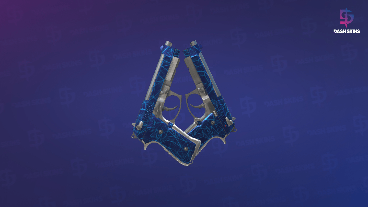 Dual Berettas | Cobalt Quartz (Factory New) Screenshot Playside