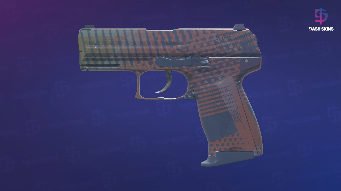 P2000 | Coral Halftone (Factory New) Screenshot Playside