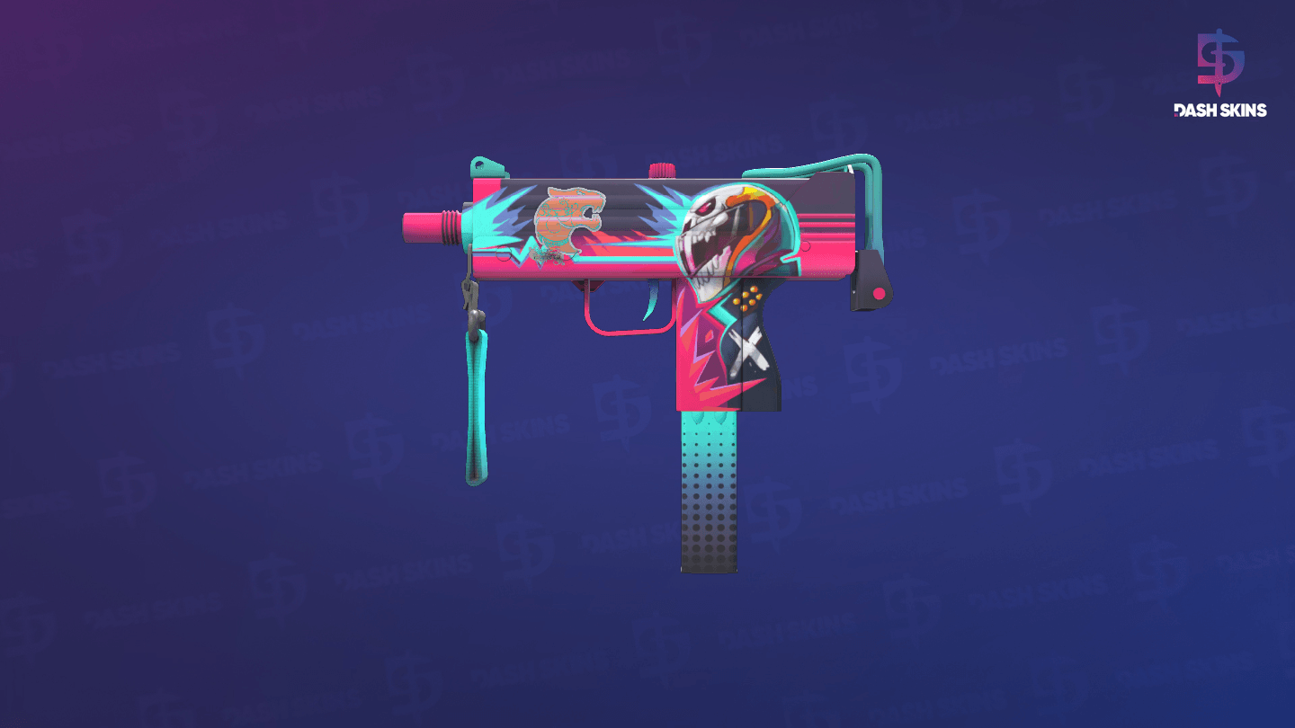 MAC-10 | Neon Rider (Factory New) Screenshot Playside