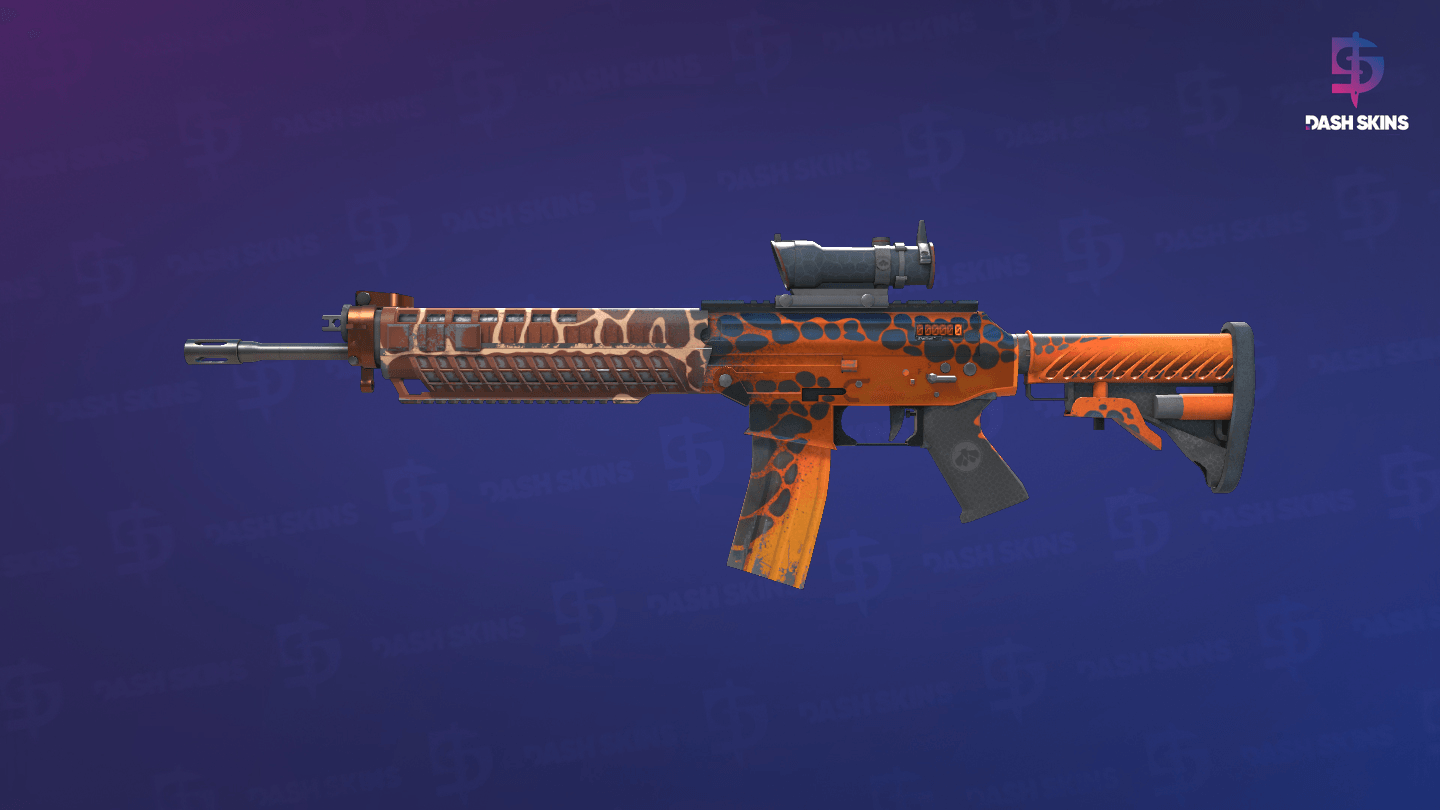 StatTrak™ SG 553 | Tiger Moth (Minimal Wear) Screenshot Playside