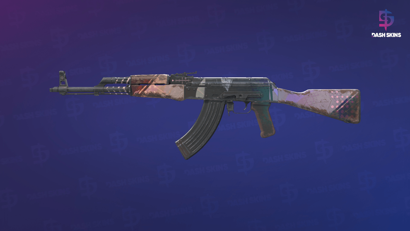AK-47 | Crossfade (Well-Worn) Screenshot Playside