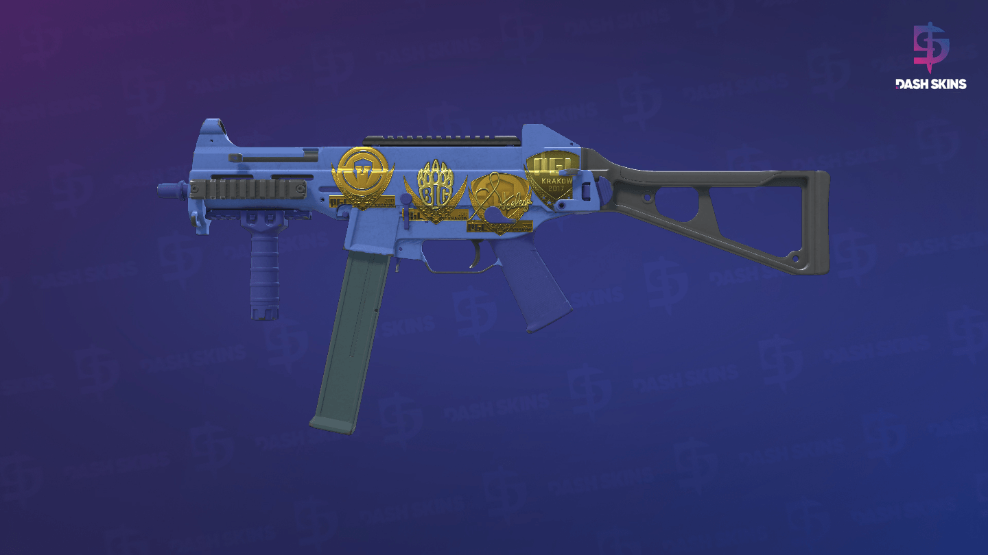 Souvenir UMP-45 | Indigo (Field-Tested) Screenshot Playside