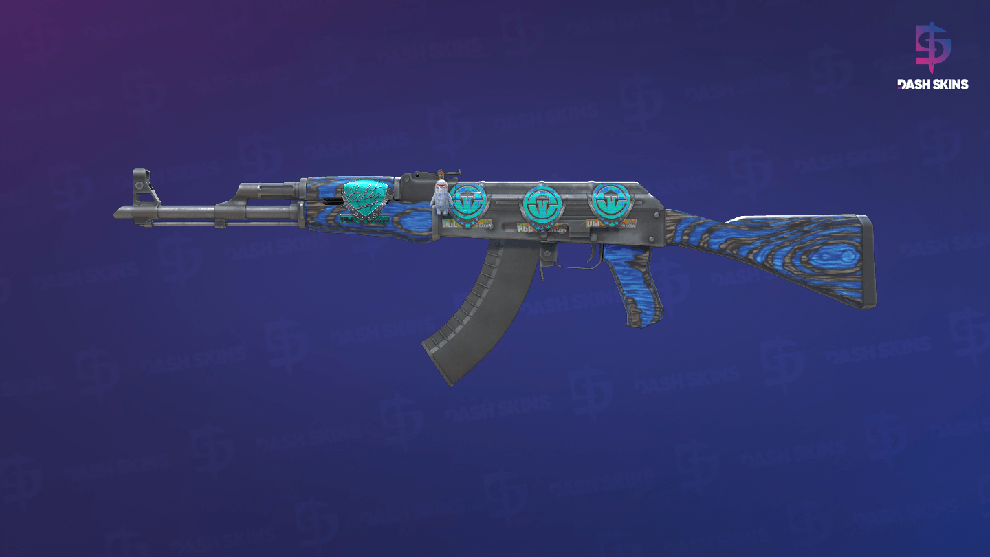 AK-47 | Blue Laminate (Minimal Wear) Screenshot Playside