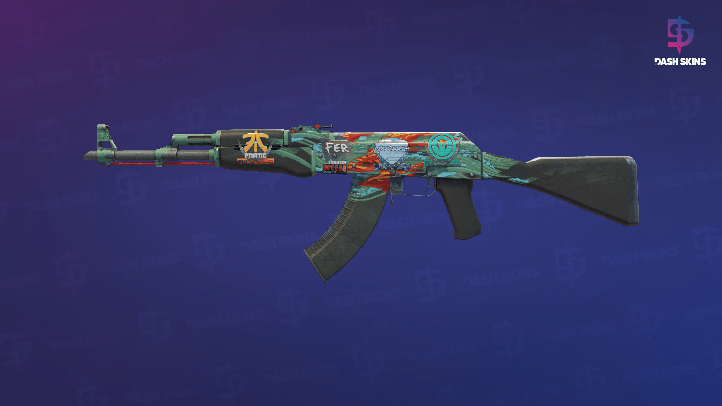 StatTrak™ AK-47 | Aquamarine Revenge (Field-Tested) Screenshot Playside