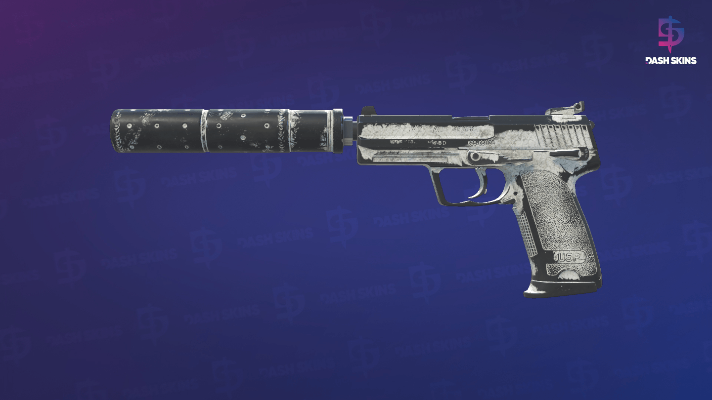 USP-S | Whiteout (Battle-Scarred) Screenshot Playside