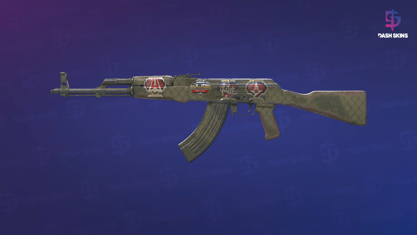 Souvenir AK-47 | Safari Mesh (Well-Worn) Screenshot Playside