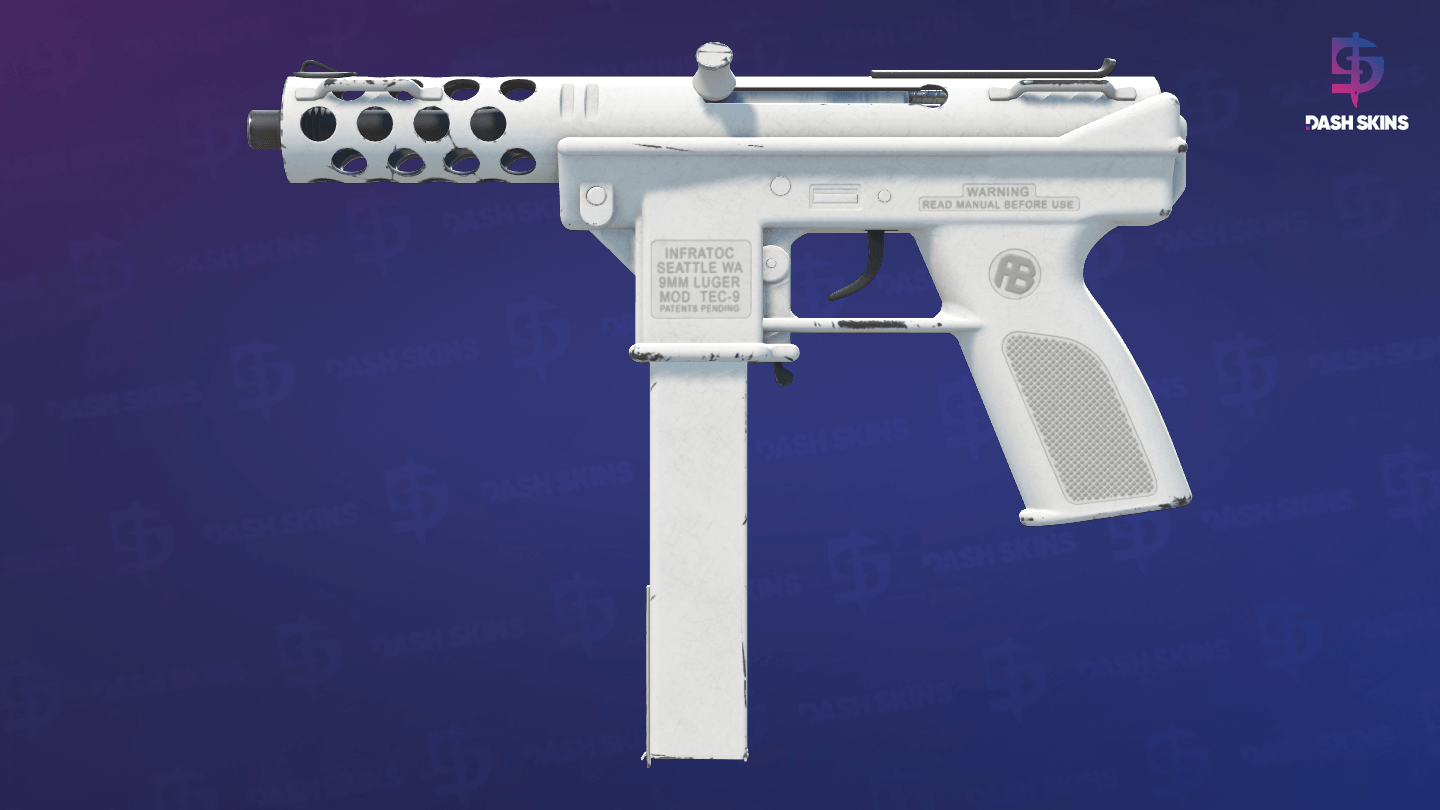 Tec-9 | Whiteout (Minimal Wear) Screenshot Playside