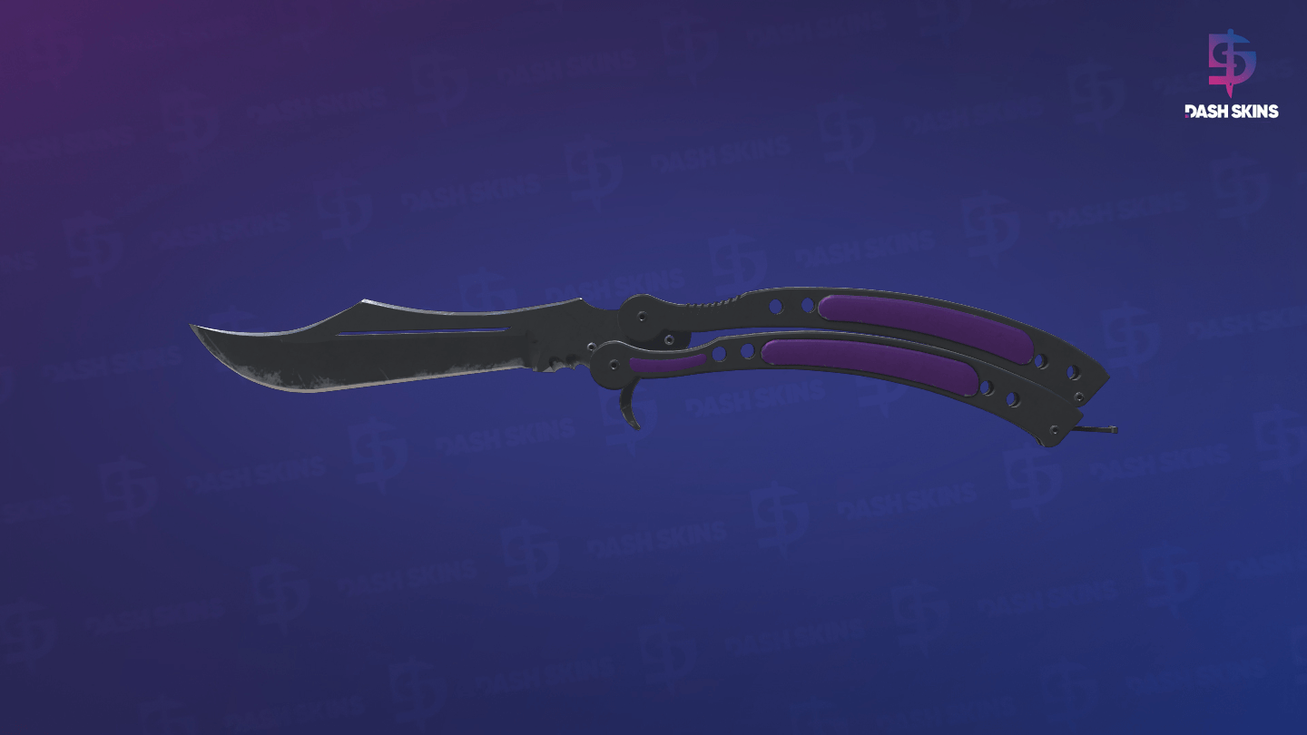 ★ Butterfly Knife | Ultraviolet (Field-Tested) Screenshot Playside