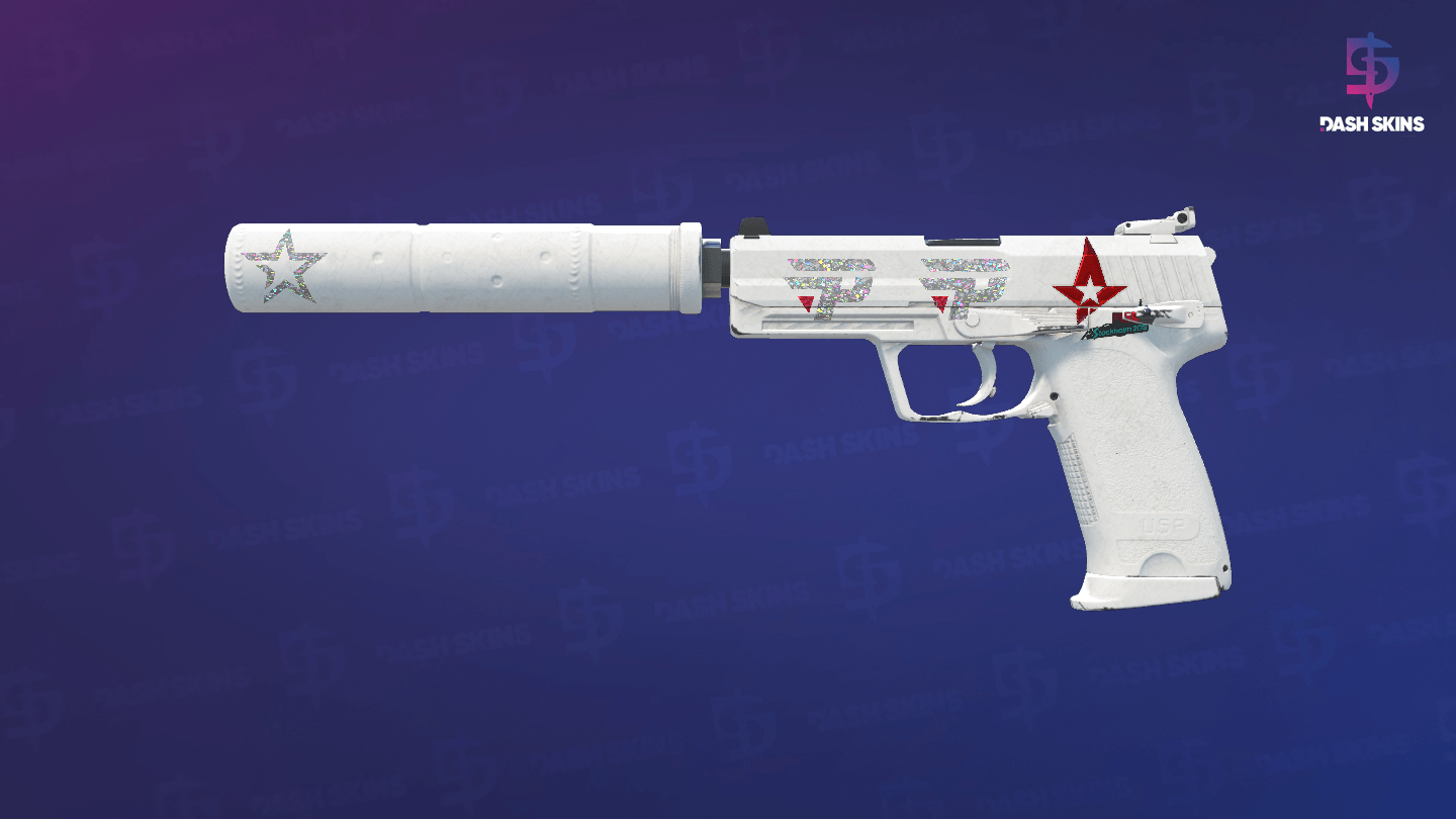USP-S | Whiteout (Minimal Wear) Screenshot Playside