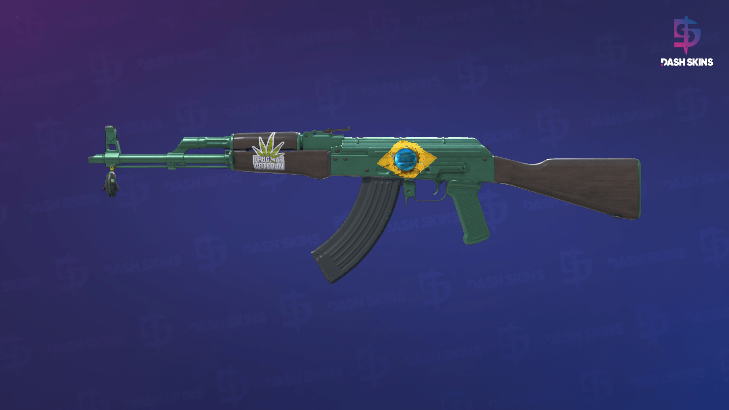 AK-47 | Wintergreen (Minimal Wear) Screenshot Playside
