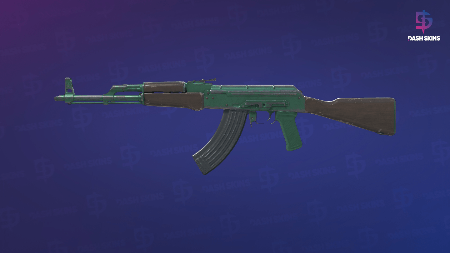 AK-47 | Wintergreen (Battle-Scarred) Screenshot Playside