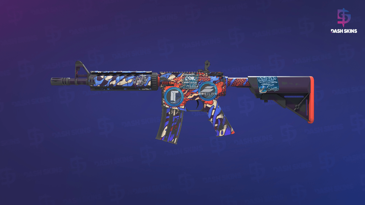 StatTrak™ M4A4 | 龍王 (Dragon King) (Field-Tested) Screenshot Playside