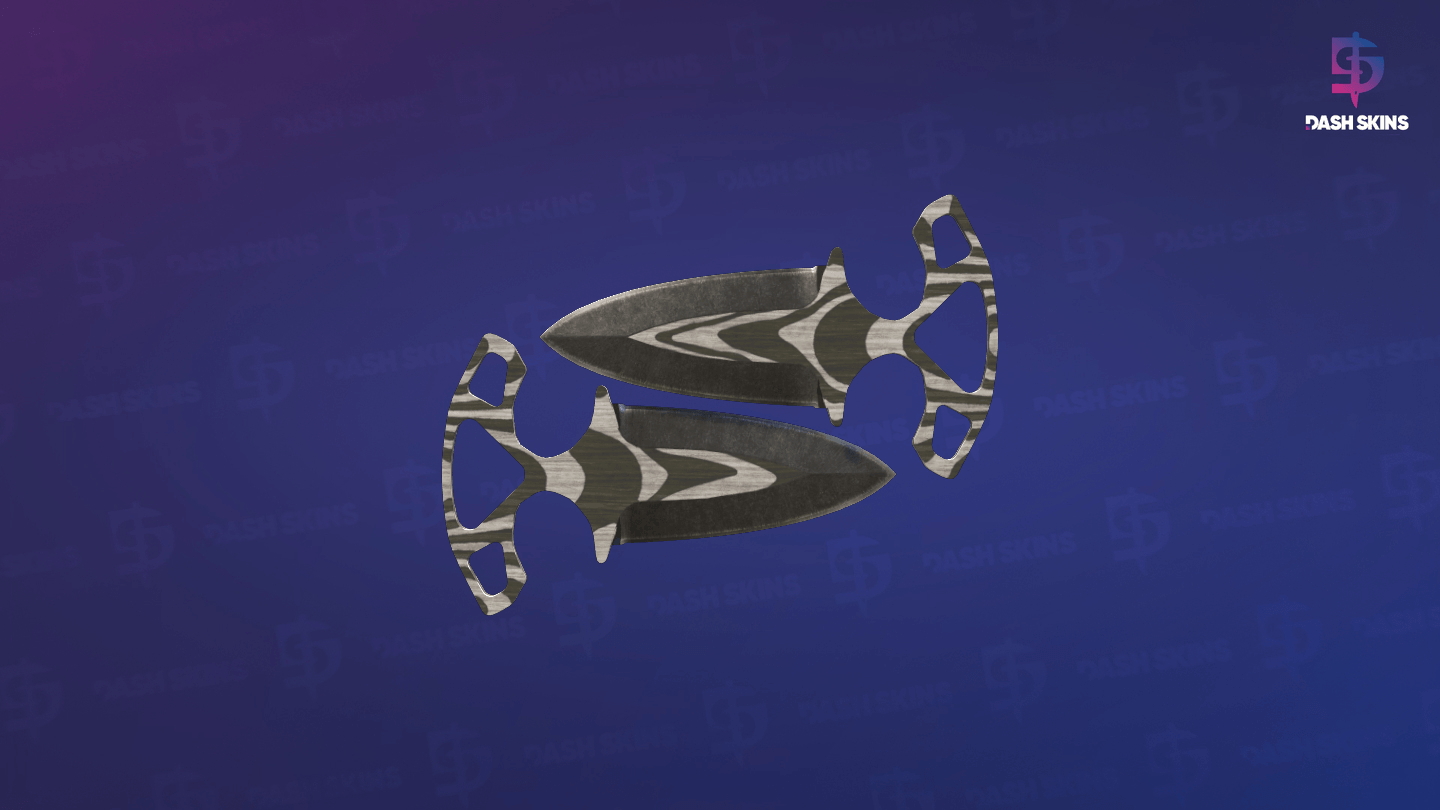 ★ Shadow Daggers | Black Laminate (Battle-Scarred) Screenshot Playside