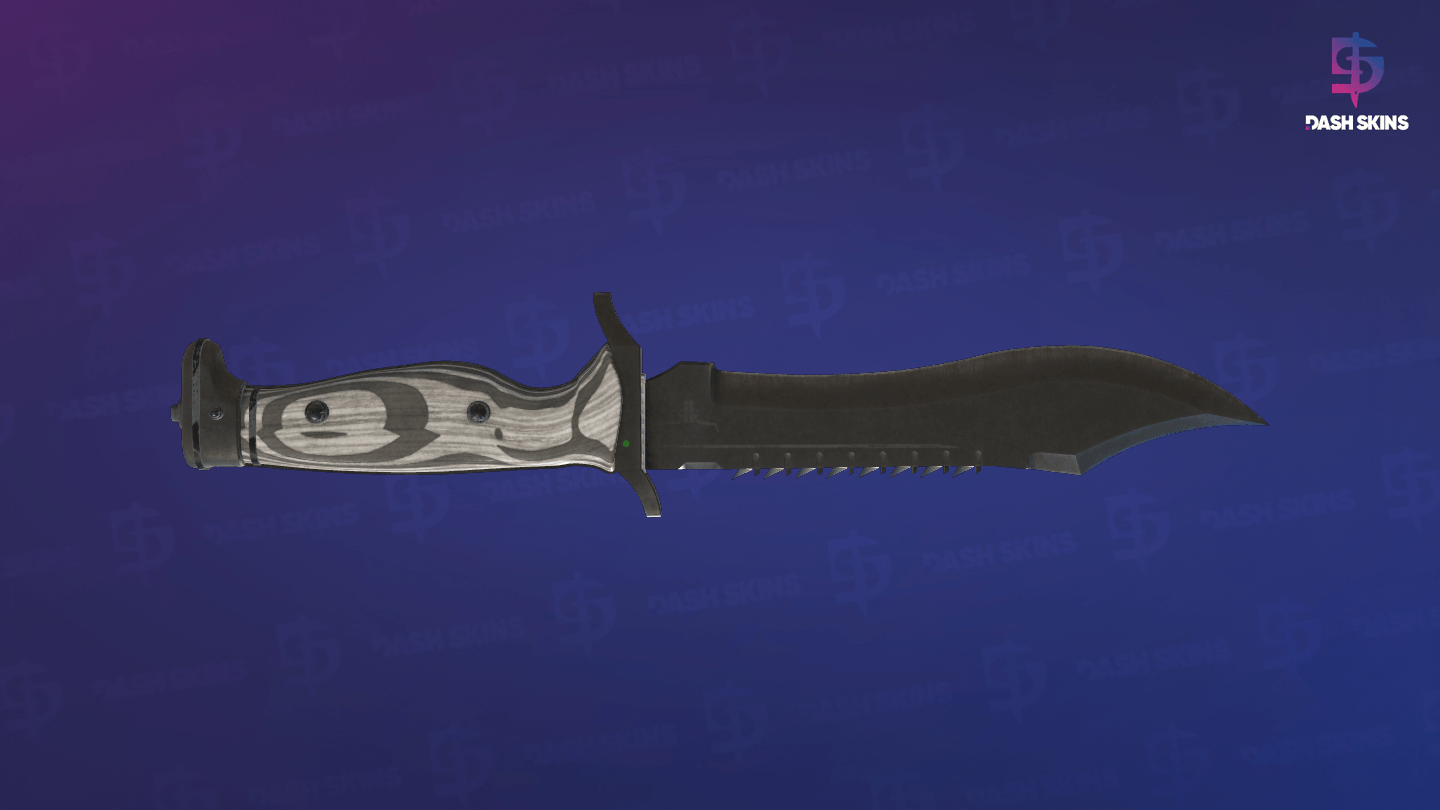 ★ Bowie Knife | Black Laminate (Battle-Scarred) Screenshot Playside
