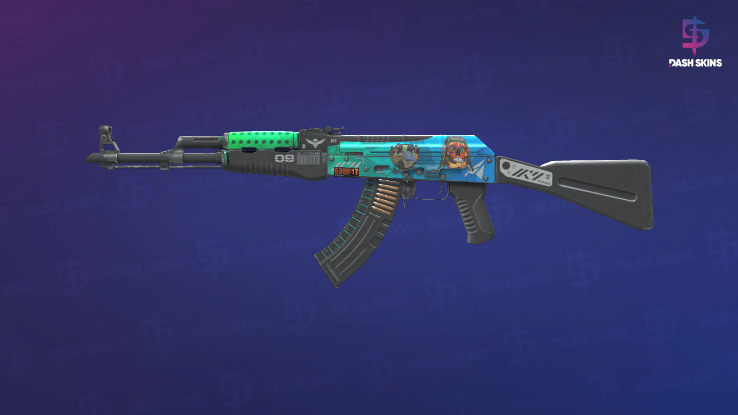 StatTrak™ AK-47 | Ice Coaled (Field-Tested) Screenshot Playside