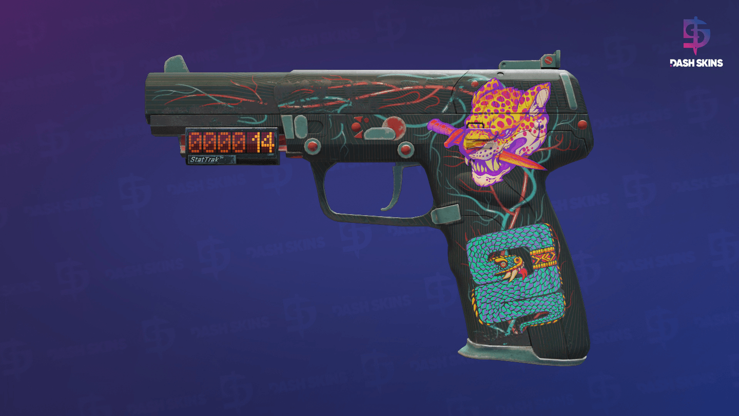 StatTrak™ Five-SeveN | Capillary (Battle-Scarred) Screenshot Playside